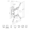 MKF-24DP225 Support TV, Articulé, VESA 200×200, capacité 20 Voir les images du produit 4