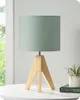 Lampe de table EDISHINE en bois, lampe de chevet LED avec Voir les images du produit 1