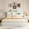 Letto imbottito ProximaX con illuminazione a LED 140x200 cm Anteprima dell’immagine prodotto 2