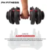 PH Fitness Verstellbare Kurzhantel Premium-Serie, 24 kg – Produktbild-Vorschau 5
