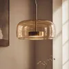 LED Pendelleuchte 7W Metall und Glas Aba Bernstein Produktbild-Vorschau 4