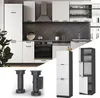 Herdumbauschrank Vicco Fame-Line Weiß Landhaus 60 cm, Model Produktbild-Vorschau 4