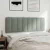 Cuscino Testiera Hanko Grigio Chiaro 120 cm in Velluto Anteprima dell’immagine prodotto 10