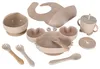 KIK KX4526 Silikon-Geschirrset für Kinder, 9-teilig, beige Produktbild-Vorschau 1