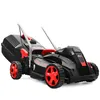 A black and red electric lawnmower is shown against a white background. Produktbild-Vorschau