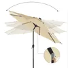 SONGMICS Sonnenschirm Ø 300 cm mit 32 LED-Lämpchen Produktbild-Vorschau 6