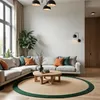 Tapis ronds en jute Mrcarpet Nature/Vert avec marque de Voir les images du produit 5