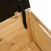 A close-up view of the interior corner of a wooden chest, showing the construction details. Anteprima dell’immagine prodotto