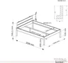 Pfostenbett "metallarm" Zirbe Massivholz "Daybett" 140 x Produktbild-Vorschau 6