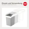 Hailo Inneneimer 1091309 hellgrau 15 L 225 x 230 x 340 mm Produktbild-Vorschau 8