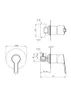 Concealed shower mixer without shower switch Produktbild-Vorschau 2