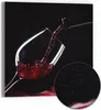 DEQORI Hybrid Leinwand Bild 50x50 cm 'Rotwein ins Glas Produktbild-Vorschau 1