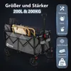Sekey XXL 200KG Belastbar Bollerwagen Faltbar mit Produktbild-Vorschau 4