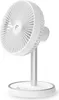 A white desk fan with a silver stand and base, shown against a white background. Náhled obrázku produktu