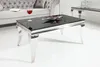 Design Couchtisch MODERN BAROCK 100cm silber mit schwarzem Produktbild-Vorschau 2