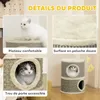 PawHut Tonneau à gratter pour chat arbre à chat sisal Voir les images du produit 4