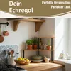 LS-LebenStil Küchenregal Eckregal Holz Metall 52cm Produktbild-Vorschau 4