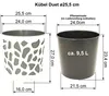 Übertopf Duet ø 29 cm creme/anthrazit Produktbild-Vorschau 2