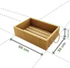 BOGATECO Holzkiste Natur | 50 cm x 35 cm x 14,5 cm | Produktbild-Vorschau 2