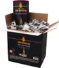 A cardboard box filled with individually wrapped fire starters for grills and fireplaces. Produktbild-Vorschau