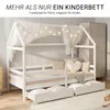 Homestyle4u dětská postel bílá 90x200cm domácí postel Náhled obrázku produktu 4