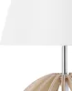 BELIANI Tischlampe Weiß Holz 41 cm Stoffschirm Lampenfuß in Produktbild-Vorschau 6