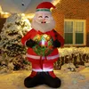 Aufblasbarer Weihnachtsmann 150cm mit Kranz LED Beleuchtung Produktbild-Vorschau 6