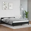 vidaXL Struttura letto con testiera senza materasso nero Anteprima dell’immagine prodotto 2
