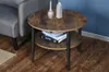 Runder Couchtisch „ELLA“, brauner Industrietisch 60 cm Produktbild-Vorschau 3