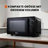 20L 700W Mini mikrovlnná rúra čierna/strieborná Ovládanie Náhľad obrázku produktu 6