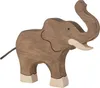 Holztiger 80148 Elefante grande, altezza tronco, grigio Anteprima dell’immagine prodotto 2