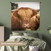 MuchoWow® Wandteppich Wandbehang Schottische Hochlandrind - Produktbild-Vorschau 4
