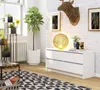 Komoda K120 4 zásuvky bílá elegantní úložný prostor Náhled obrázku produktu 5