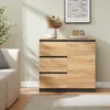 Credenza "Kyr" con 1 anta e 3 cassetti 80 x 40 x 75 cm Anteprima dell’immagine prodotto 2