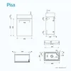 doporro Petit Meuble sous Vasque Blanc Mat et Vasque 46cm Voir les images du produit 8