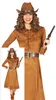 Cowboy Abenteuer Kostüm Wild West Hut Knöpfe Fransen Braun Produktbild-Vorschau 1