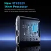 A close-up marketing image of a dashcam, highlighting its processor and internal components. Produktbild-Vorschau