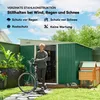 Outsunny, skladovací box z ocele s plochou strechou, Náhľad obrázku produktu 4