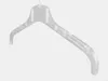 A clear plastic clothes hanger. Produktbild-Vorschau