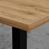 Bistrotisch 70x70 cm | Eiche Rom Natur | Gusseisen Gestell Produktbild-Vorschau 2