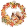 Holz-Türkranz Herbstdeko mit Eichhörnchen, Ø 29,5 cm Produktbild-Vorschau