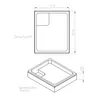 Piatto doccia Schulte Adria 100x80 cm, acrilico sanitario Anteprima dell’immagine prodotto 11