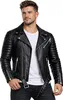 Reichstadt Herren Slim Fit Bikerjacke Silver Zipper  Produktbild-Vorschau 4