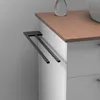 Porte-serviettes Slim avec deux barres pour lavabo,noir, Voir les images du produit 2