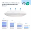 Oreiller réglable en hauteur CozyCloud , 65 x 45cm Voir les images du produit 3