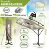Ombrellone rettangolare in alluminio tillvex® Ø 330 cm con Anteprima dell’immagine prodotto 2