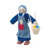 Holz-Biegepuppe Oma Gerda 12cm – Puppenhausfigur mit Produktbild-Vorschau 4