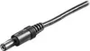 A close-up shot of a black power adapter cable with a cylindrical connector. Produktbild-Vorschau