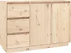 A wooden cabinet with three drawers on the left and two doors on the right. Anteprima dell’immagine prodotto