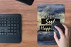 MuchoWow® Mauspad Mousepad Zitat - Glück - Gold - Blau Produktbild-Vorschau 4